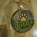 Personalized Custom Glass Pet Cat or Dog Treat Tilt Jar perfect for puppies too
