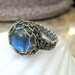 Labradorite ring in sterling silver