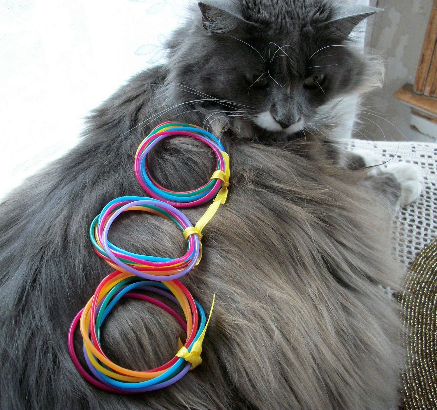 Destash Rainbow/Gay Pride Jelly Bracelet 50 Sets of 7 Colors Each