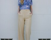 Vintage 1990's Buttercup Tahari High Waist Wide Leg Trousers S