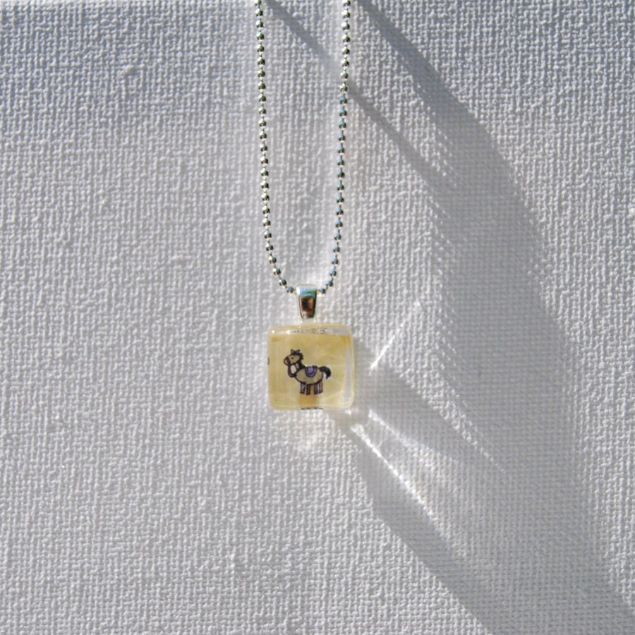 Child's Small Pony Charm Necklace