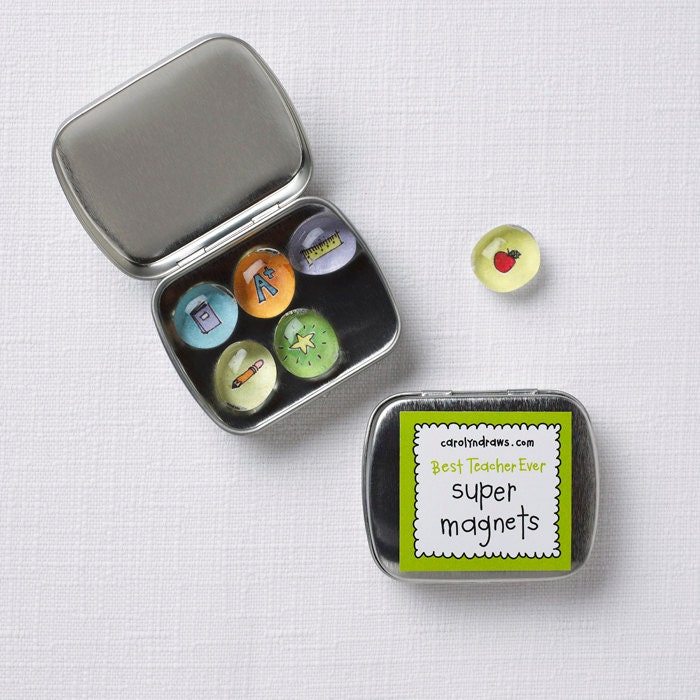 Magnets - Teacher -  Super Strong Set of 6