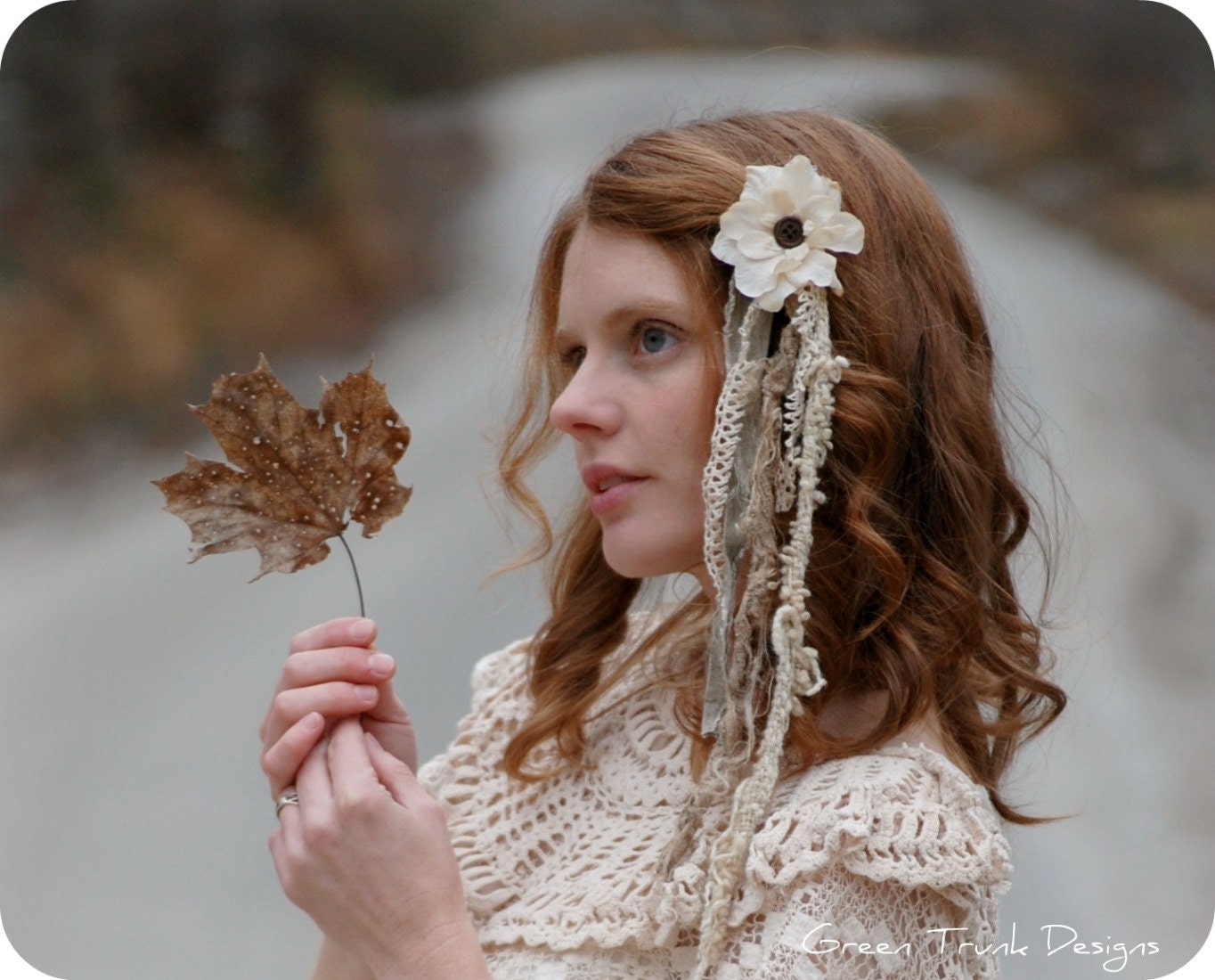 Mori Girl Flower Hair Extension