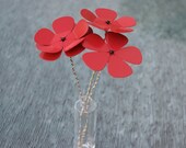 Red Guitar Pick Flower Bouquet - Ready to Ship