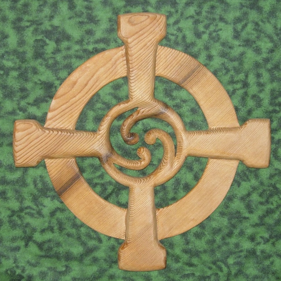 Celtic Wheel Cross -Triskelion-Moon-Sun-Eternal Connections