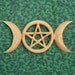 Triple Moon Pentacle - Celtic Goddess Symbol and Holistic Relationship