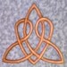 Celtic Heart Love Knot Triquetra of Everlasting Love Wood Carved
