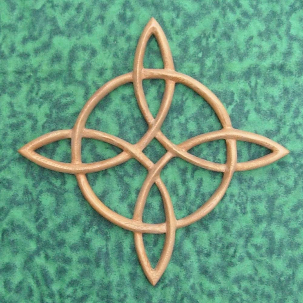Compass Rose-Celtic Knot of Journey and Return-Sailors Knot Wood Carving