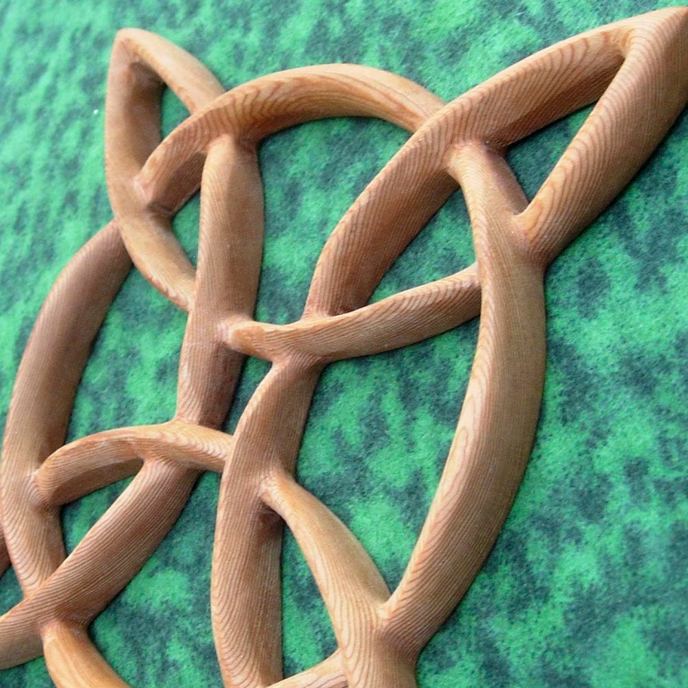 Compass Rose-Celtic Knot of Journey and Return-Sailors Knot Wood Carving