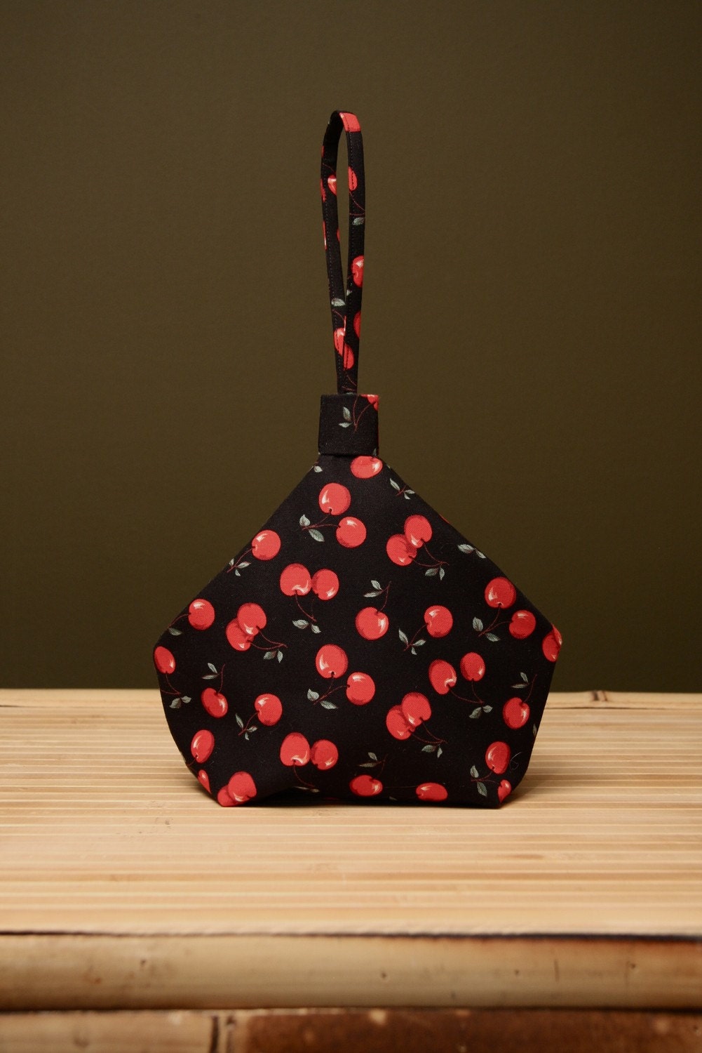 Classic Cherries hot rod tiki rockabilly handbag purse wristlet
