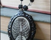 Time is Fleeting Rib Cage Necklace-Anatomy Series