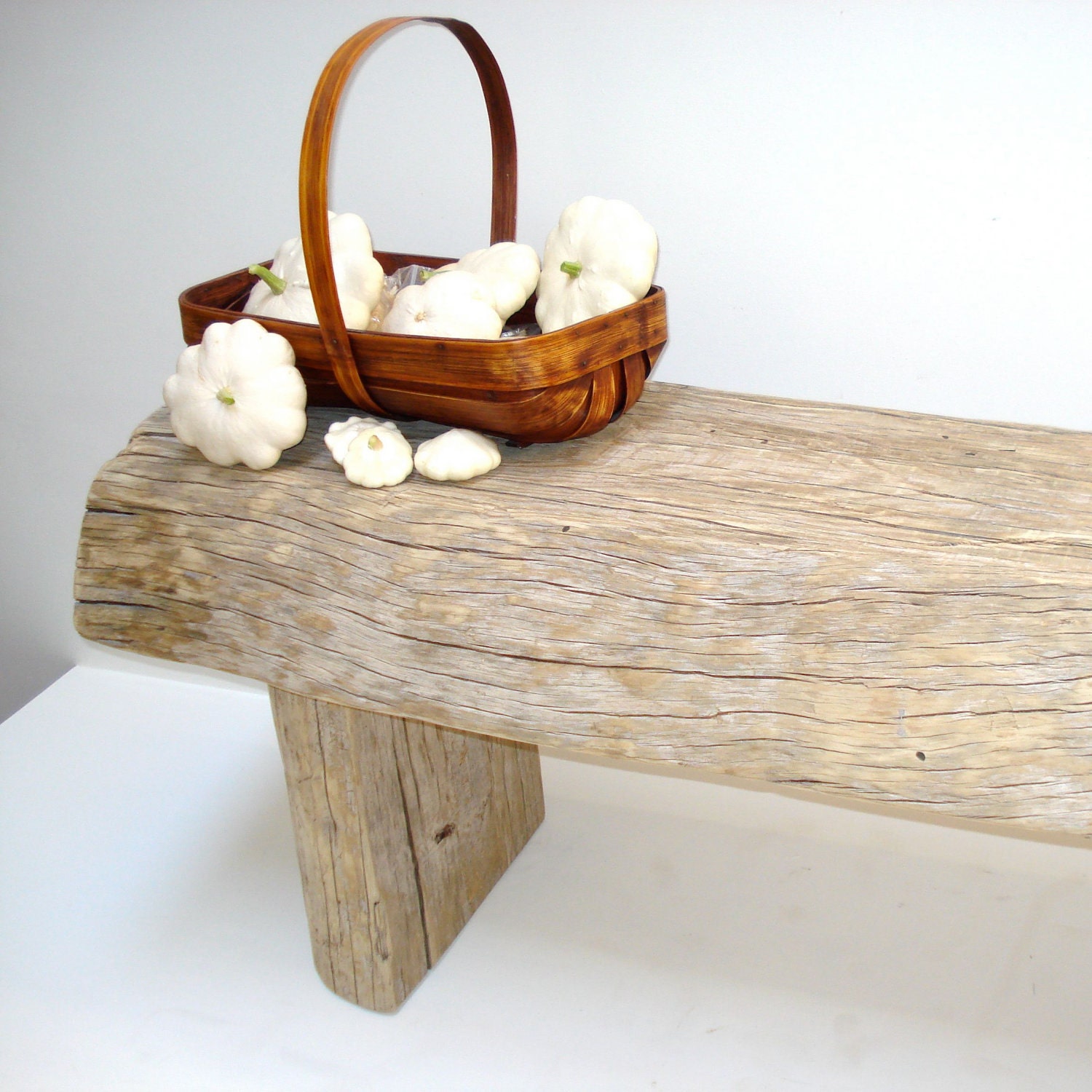 Bench Primitive Weathered Wood