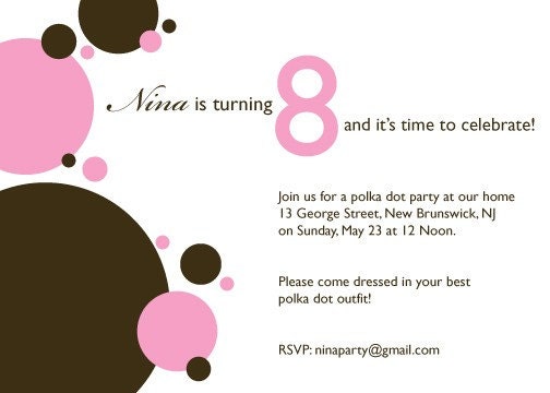 Nina Birthday Invitation ensmeble - PDF only