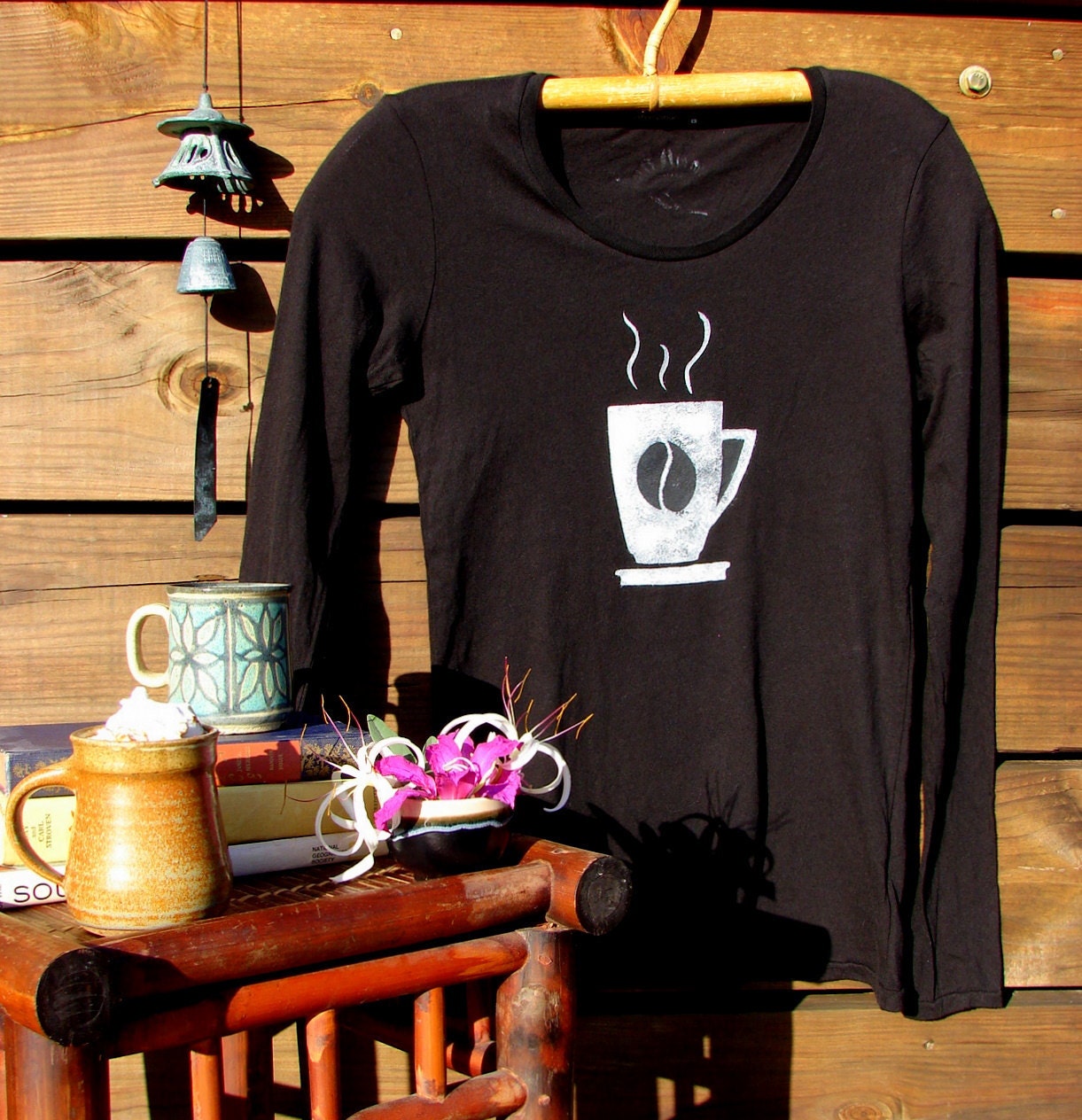 Asia Cafe Long Sleeve Top