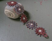 Penny and Charcoal Beaded Sunburst Bracelet