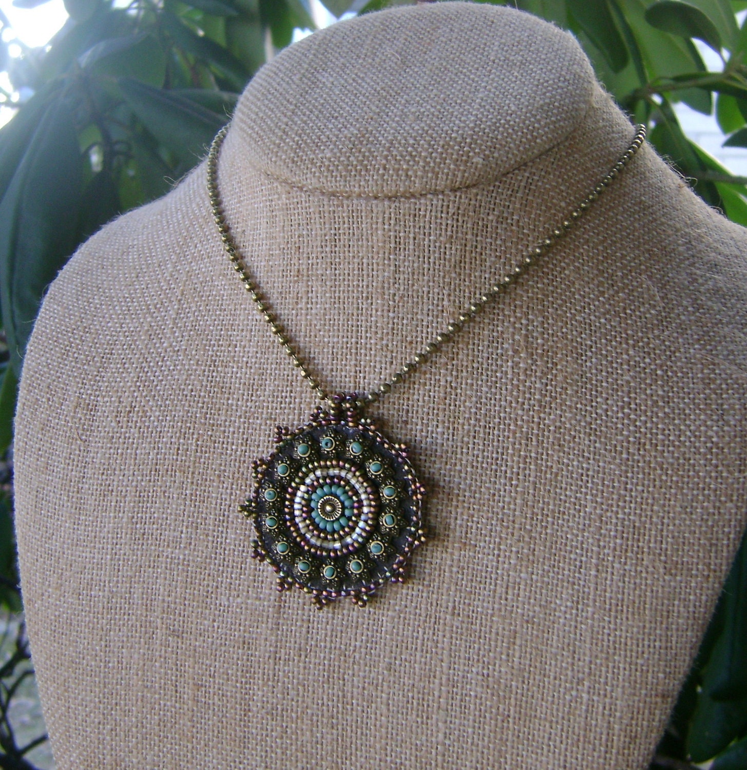 Antiqued Turquoise Necklace