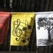 EARTH DAY Earth prayers - nine large prayer flags - peace, love, harmony, trees on Earth