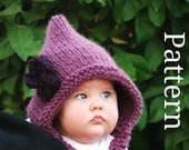 Baby Knitting Pattern - Knit Hat Knitting pattern PDF - Pixie Hat Pattern - Baby Pixie Hat Pixie Pattern Winter Accessories Knits: 0-48 mo