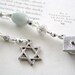 Jade and Pearl Bookmark - Special Keepsake Book Thong Gift for the Graduate with Star of David and Personalized Options You Pick