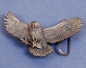 Owl Belt Buckle - Brass