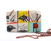 Bird, Dog and Fish Clay and Drawing Necklace - Moments Of Beauty - FREE SHIPPING