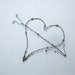 Gnarly Barbs Large Rustic Barbed Wire Heart With Arrow Made to Order