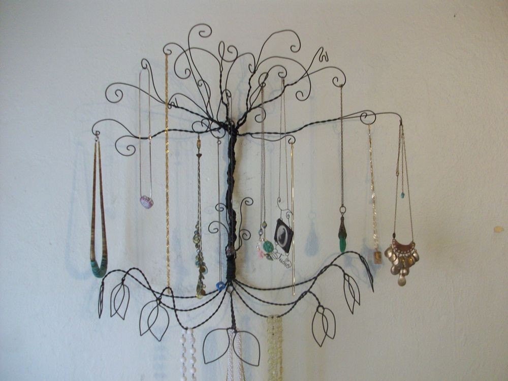 Necklace Tree on Jewelry Tree Display Wire Colossal Wall Mount All Necklaces Pre