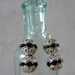 Holiday Earrings.  Black and Silver.