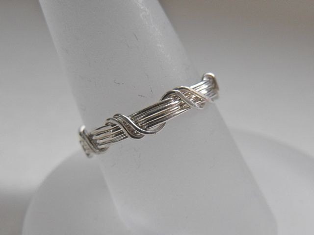Sterling Silver Filled Wire Wrapped Ring or Ceremony Substitute Band