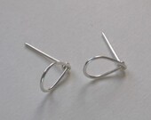 Tear Drop Post Earrings in Sterling Filled