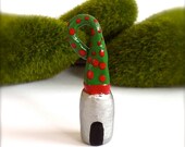 Miniature Clay House Pendant Christmas Clay House Ornament Mini House Miniature House Holiday Decoration Home Decor Cute Whimsical