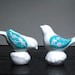 Painted Salt And Pepper Shakers- Porcelain Birds
