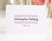 Modern Place Cards or Seating Cards for Your Wedding, Modern Dots Design Deposit