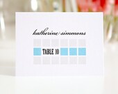 Modern Place Cards or Seating Cards for Your Wedding, Modern Squares Design Deposit