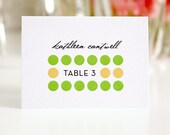 Mod Place Cards or Seating Cards for Your Wedding, Modern Circles Design Deposit