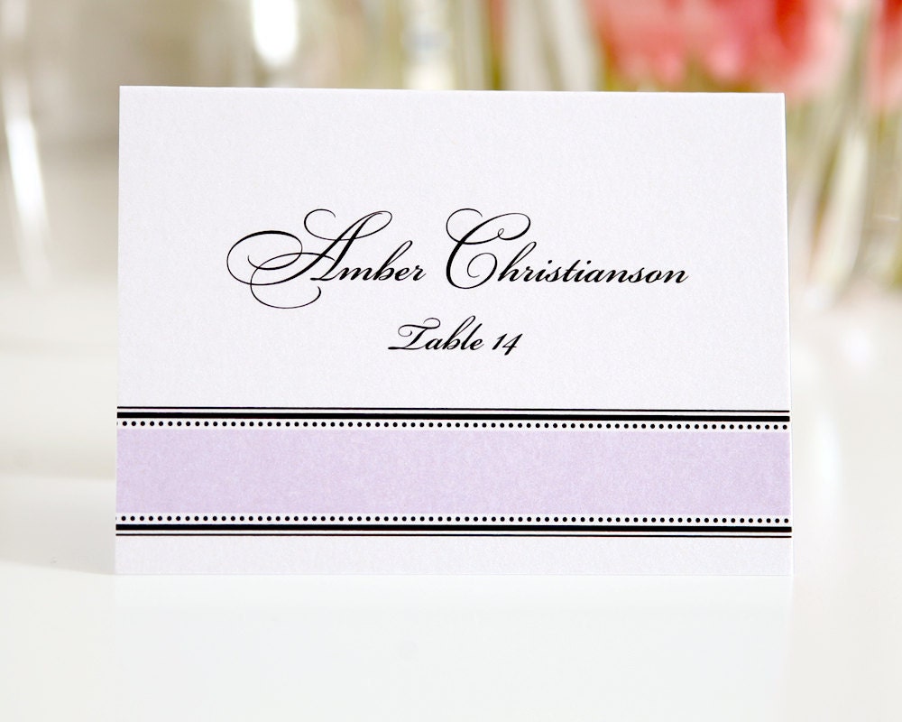 Striped Place Cards or Escort Cards for Your Wedding, 1920s Design Deposit