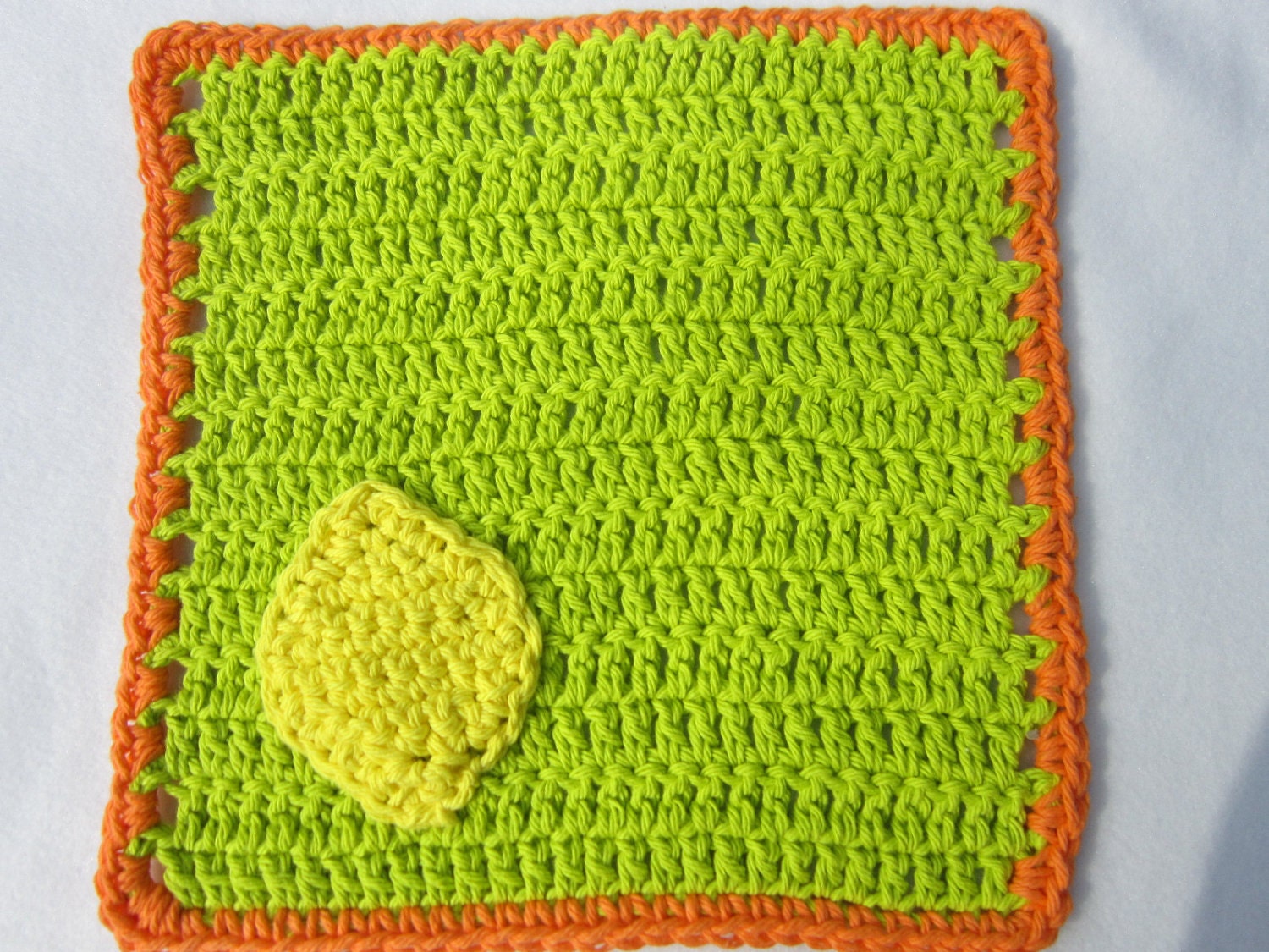 Citrus Crochet Dish Cloth Set