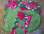 Kitty Cat Placemats and Napkins in Pink and Green