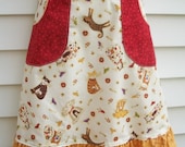 Cat Skirt / Country Ruffles Cat Skirt with Dotted Pockets - Waist 29