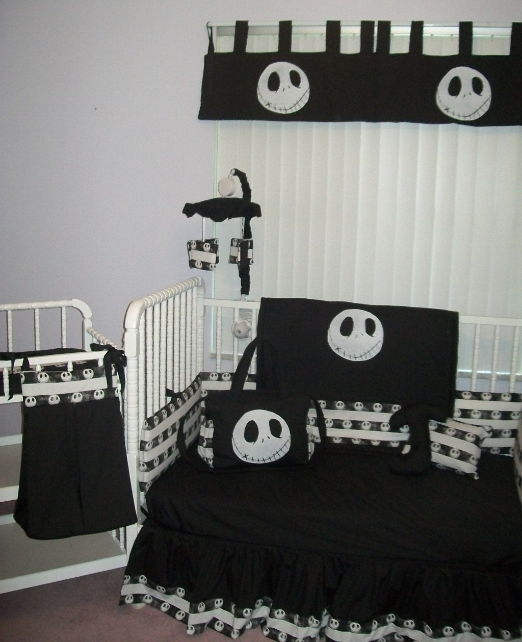 New Nightmare Before Christmas JACK baby Crib Bedding Set custom made to order