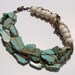 Thoe- Turquoise Slabs and Chain Necklace by Ashlee Collection on Etsy