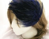 Bridesmaid headband feather fascinator - NAVY Blue feather fascinator Boutique Quality - CHOOSE headband, comb, or hair clip
