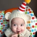 NEW---NEW---NEW Clown Bear coverall Hat. 12-24months