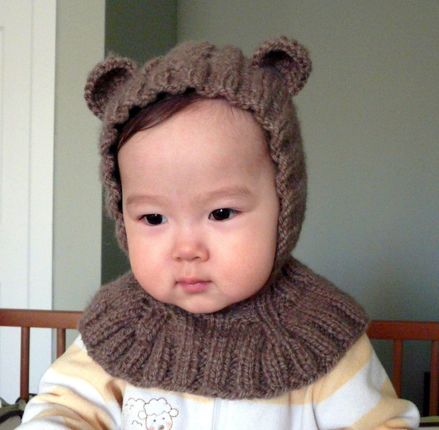 Bear Coverall Hat 9-18 months
