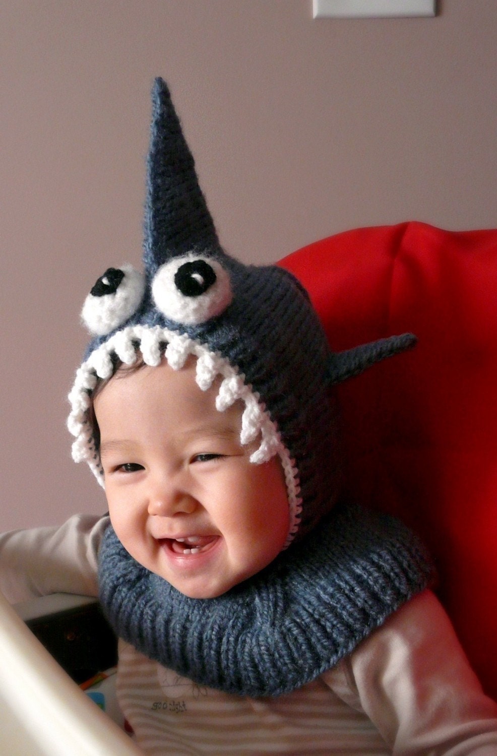 Shark Coverall Hat 6-12 months