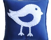 Bird Pillow - Cute, Cuddly Soft Fleece for home or nursery decor,  boy or girl, birthday or just because.