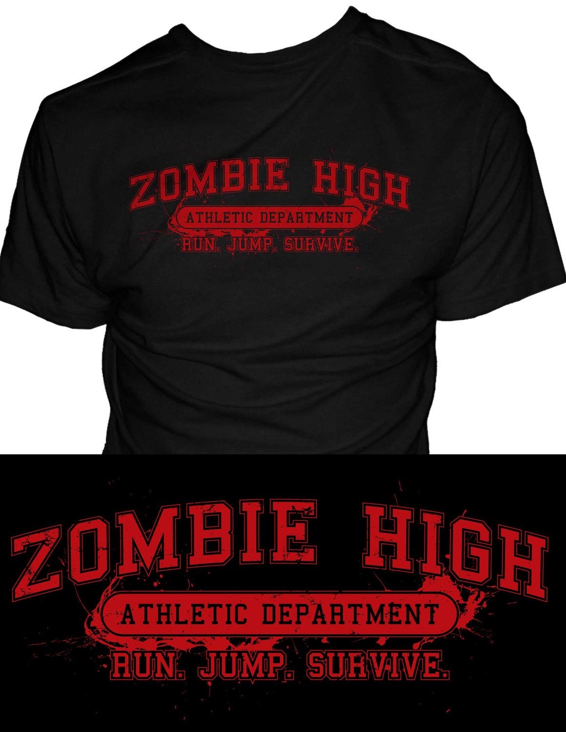 S-XL Zombie High Athletic Department