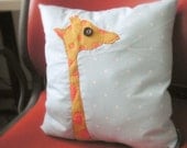 Giraffe Appliqué Pillow