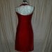 SALE was 59.95. Red Velvet Halter Formal Cocktail Dress, Black Velvet Bows. A Designers Den handmade original. FREE domestic shipping.