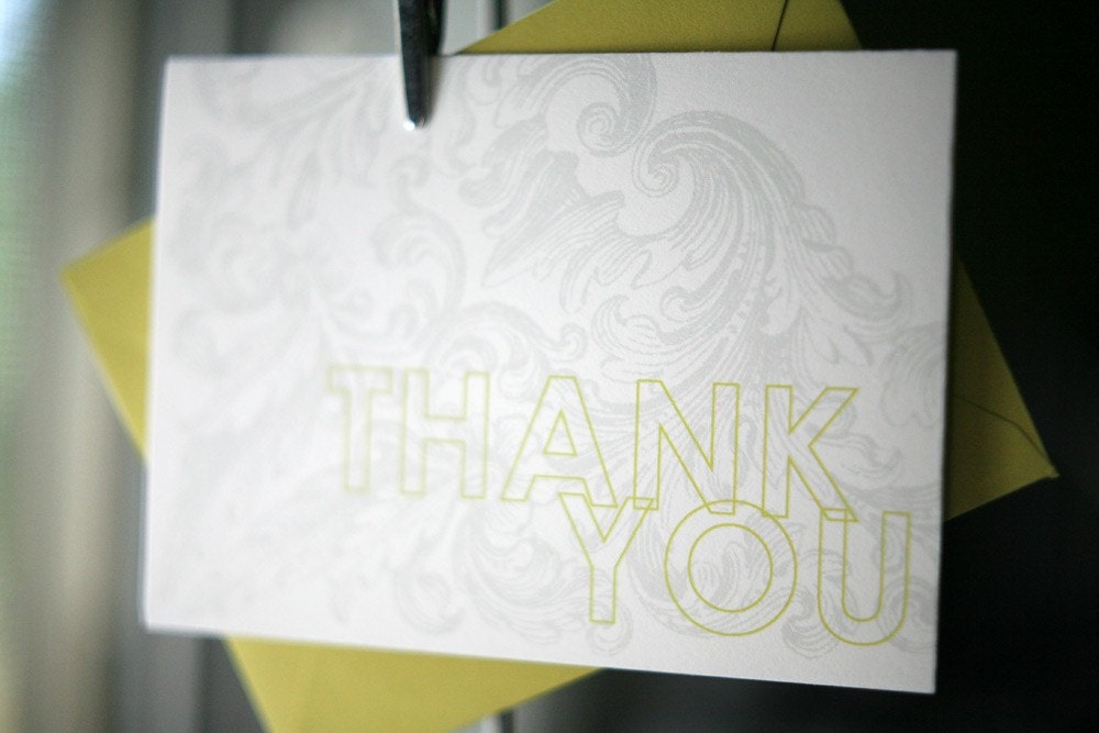 Rococo Thank You Notes